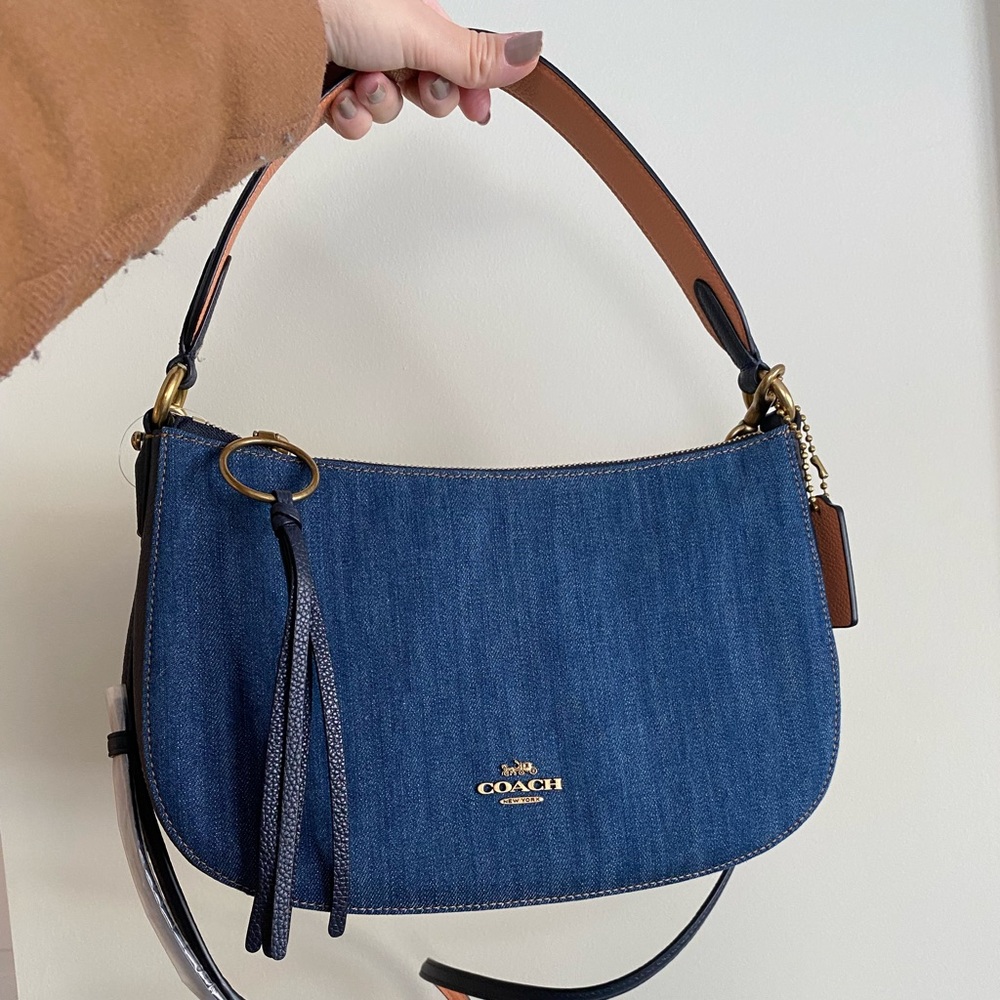 Brand New Coach Bag Denim with Dustbag - unique!